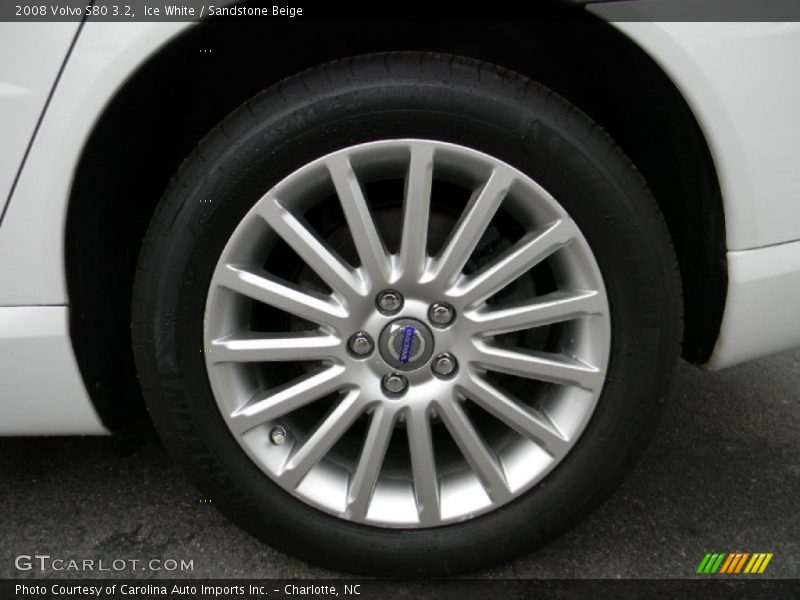 Ice White / Sandstone Beige 2008 Volvo S80 3.2