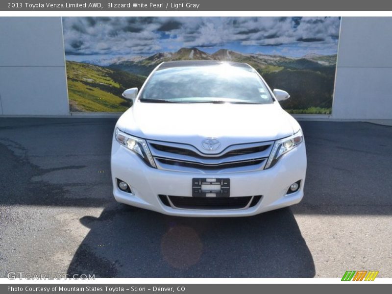 Blizzard White Pearl / Light Gray 2013 Toyota Venza Limited AWD