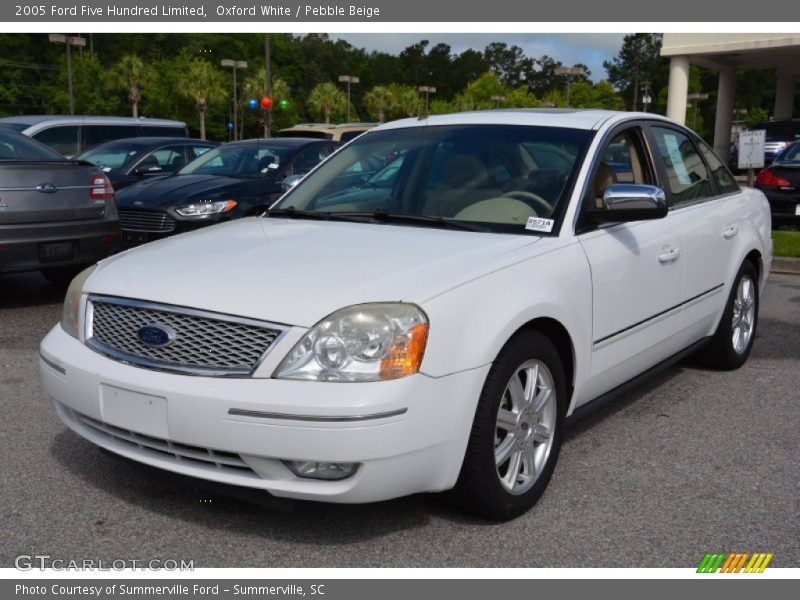 Oxford White / Pebble Beige 2005 Ford Five Hundred Limited