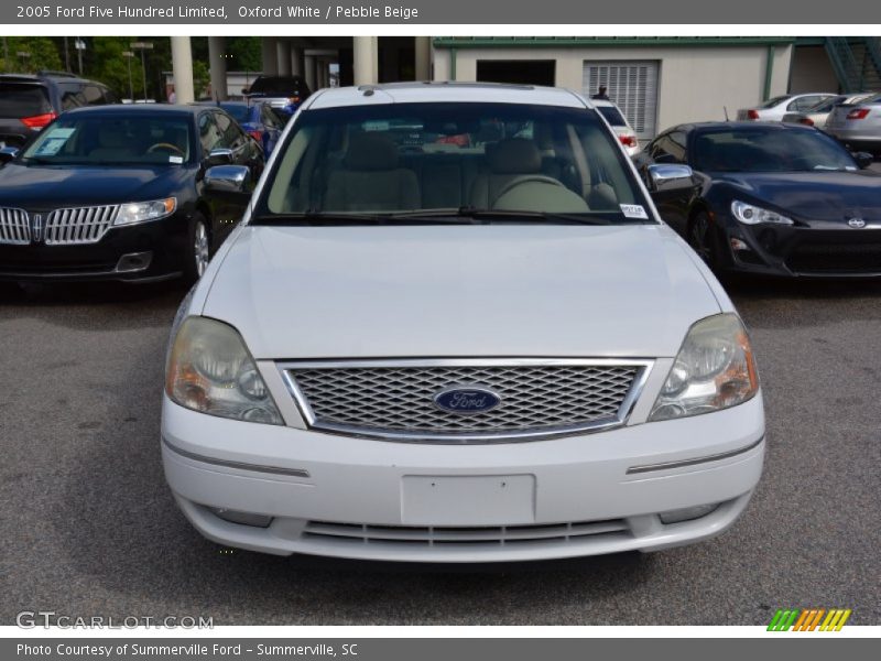 Oxford White / Pebble Beige 2005 Ford Five Hundred Limited
