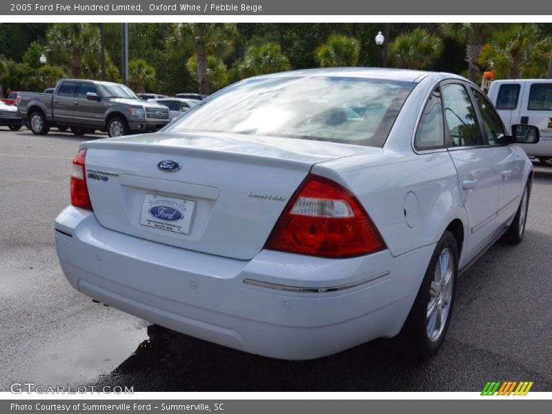 Oxford White / Pebble Beige 2005 Ford Five Hundred Limited