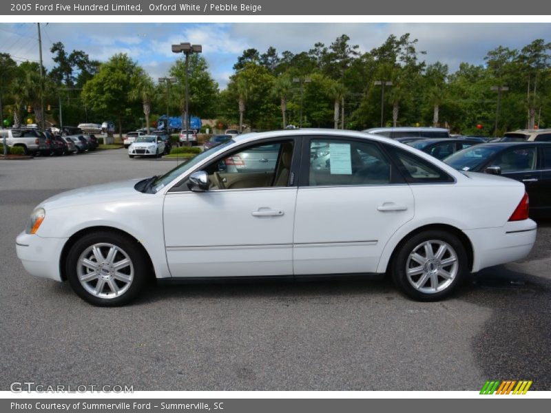 Oxford White / Pebble Beige 2005 Ford Five Hundred Limited
