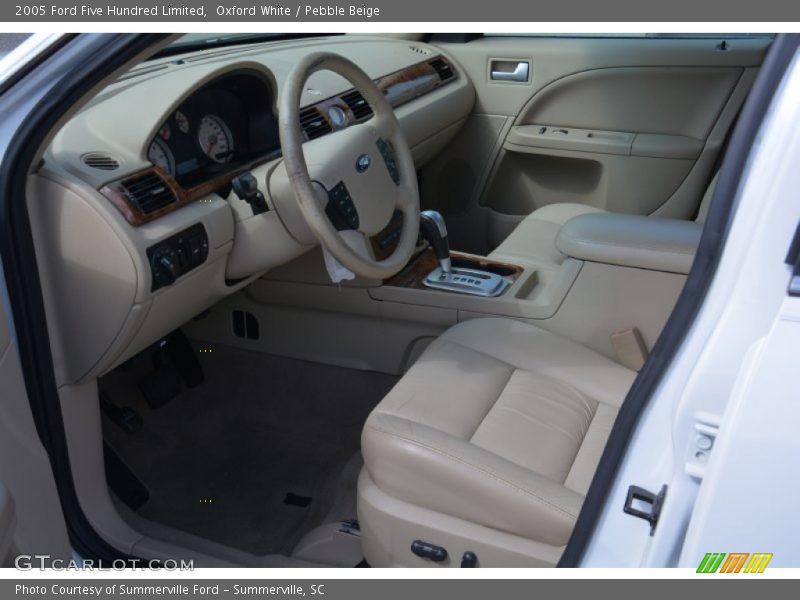 Oxford White / Pebble Beige 2005 Ford Five Hundred Limited