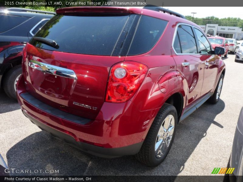 Crystal Red Tintcoat / Light Titanium/Jet Black 2015 Chevrolet Equinox LT AWD