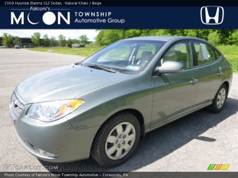 Natural Khaki / Beige 2009 Hyundai Elantra GLS Sedan