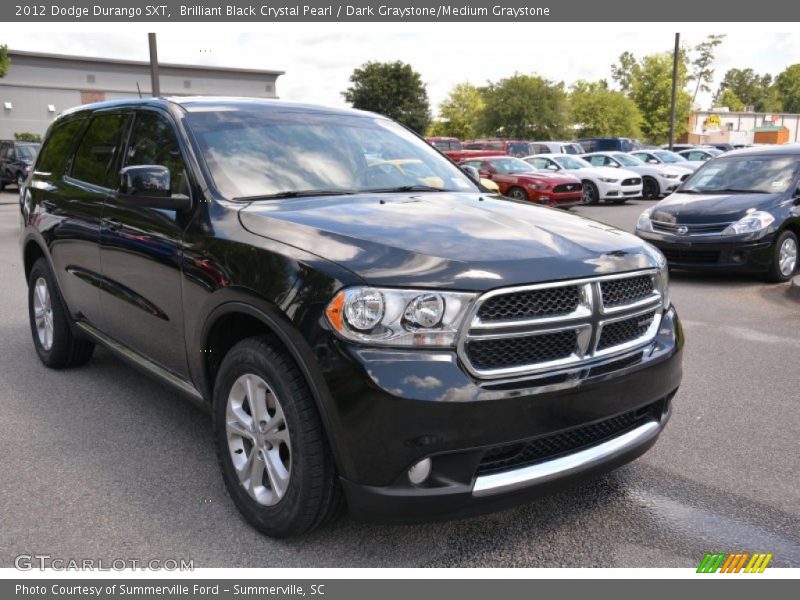Brilliant Black Crystal Pearl / Dark Graystone/Medium Graystone 2012 Dodge Durango SXT