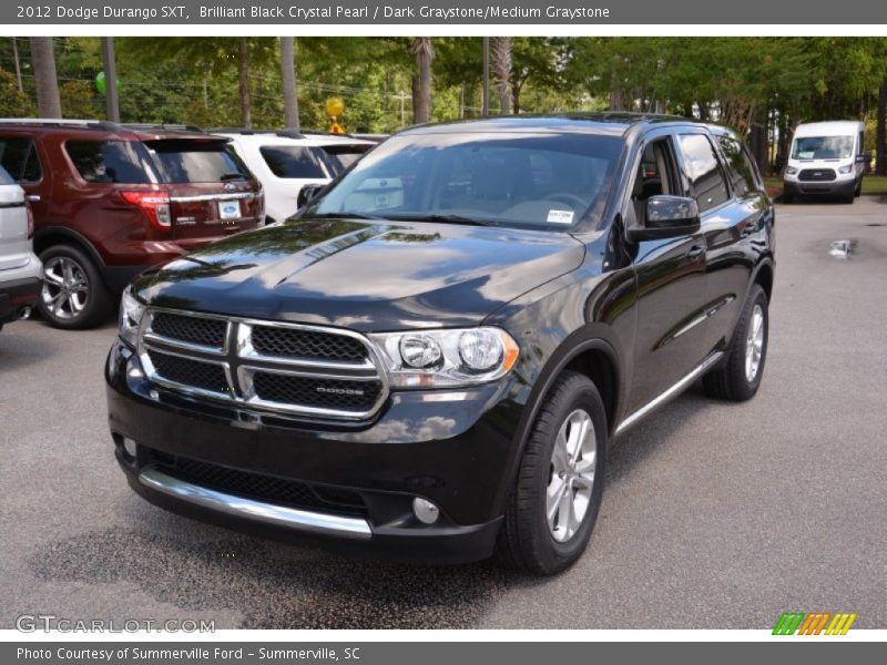 Brilliant Black Crystal Pearl / Dark Graystone/Medium Graystone 2012 Dodge Durango SXT