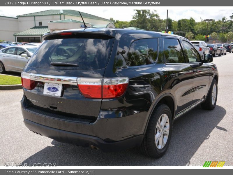 Brilliant Black Crystal Pearl / Dark Graystone/Medium Graystone 2012 Dodge Durango SXT