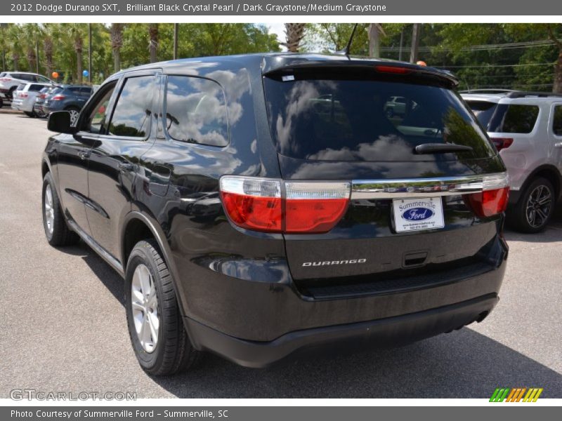 Brilliant Black Crystal Pearl / Dark Graystone/Medium Graystone 2012 Dodge Durango SXT