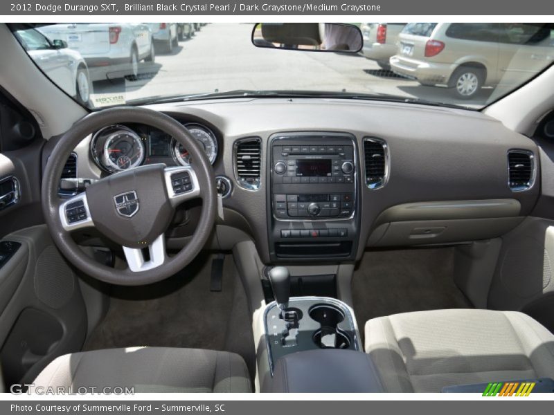 Brilliant Black Crystal Pearl / Dark Graystone/Medium Graystone 2012 Dodge Durango SXT