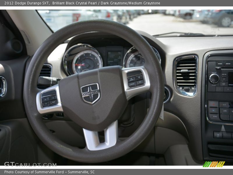 Brilliant Black Crystal Pearl / Dark Graystone/Medium Graystone 2012 Dodge Durango SXT