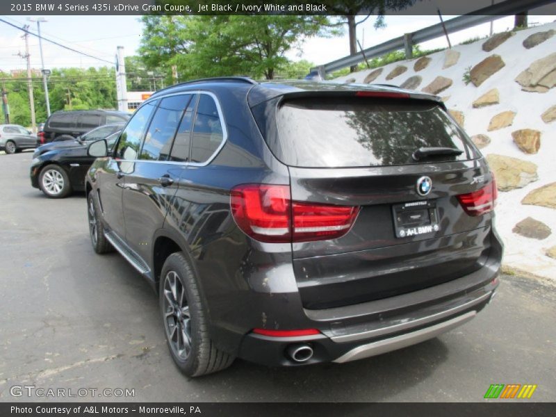 Jet Black / Ivory White and Black 2015 BMW 4 Series 435i xDrive Gran Coupe
