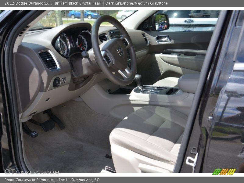 Brilliant Black Crystal Pearl / Dark Graystone/Medium Graystone 2012 Dodge Durango SXT