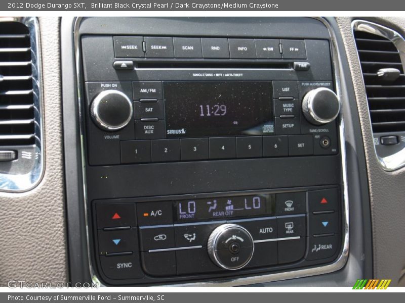 Brilliant Black Crystal Pearl / Dark Graystone/Medium Graystone 2012 Dodge Durango SXT