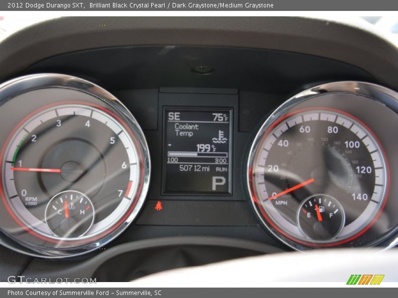 Brilliant Black Crystal Pearl / Dark Graystone/Medium Graystone 2012 Dodge Durango SXT