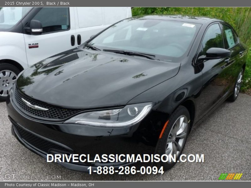 Black / Black 2015 Chrysler 200 S