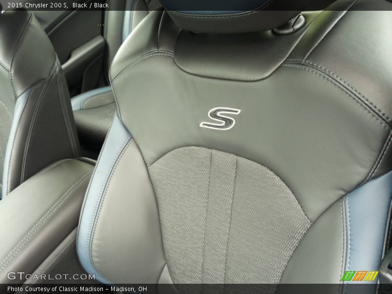 Black / Black 2015 Chrysler 200 S
