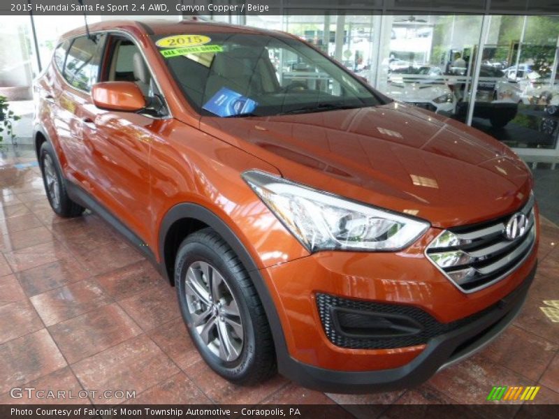 Front 3/4 View of 2015 Santa Fe Sport 2.4 AWD