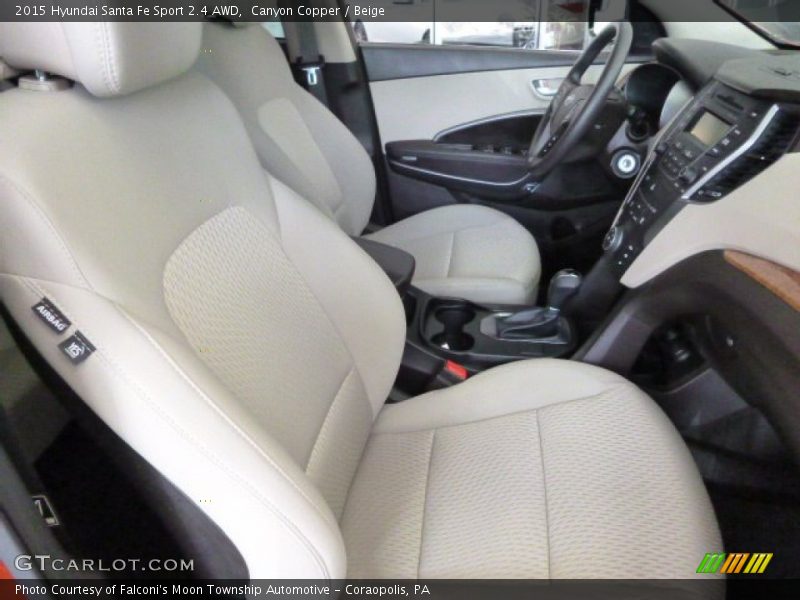 Canyon Copper / Beige 2015 Hyundai Santa Fe Sport 2.4 AWD