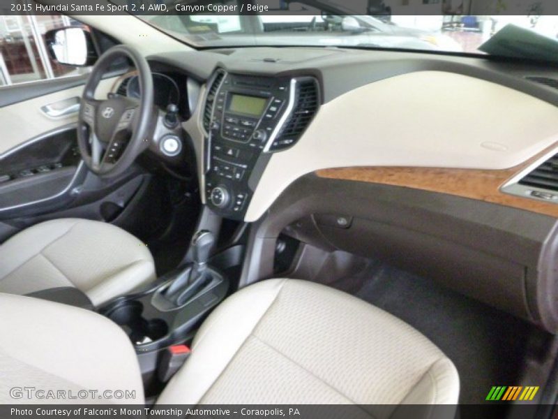 Canyon Copper / Beige 2015 Hyundai Santa Fe Sport 2.4 AWD