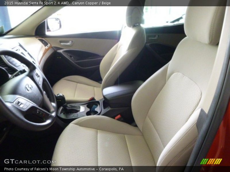 Canyon Copper / Beige 2015 Hyundai Santa Fe Sport 2.4 AWD