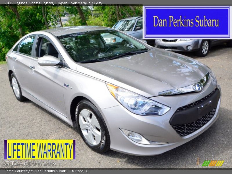 Hyper Silver Metallic / Gray 2012 Hyundai Sonata Hybrid