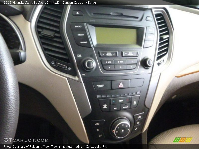 Canyon Copper / Beige 2015 Hyundai Santa Fe Sport 2.4 AWD