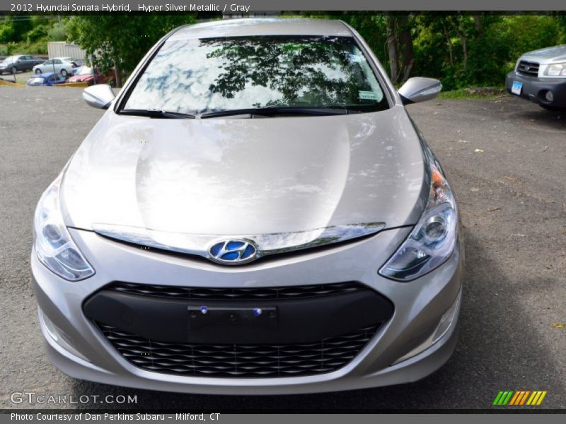 Hyper Silver Metallic / Gray 2012 Hyundai Sonata Hybrid