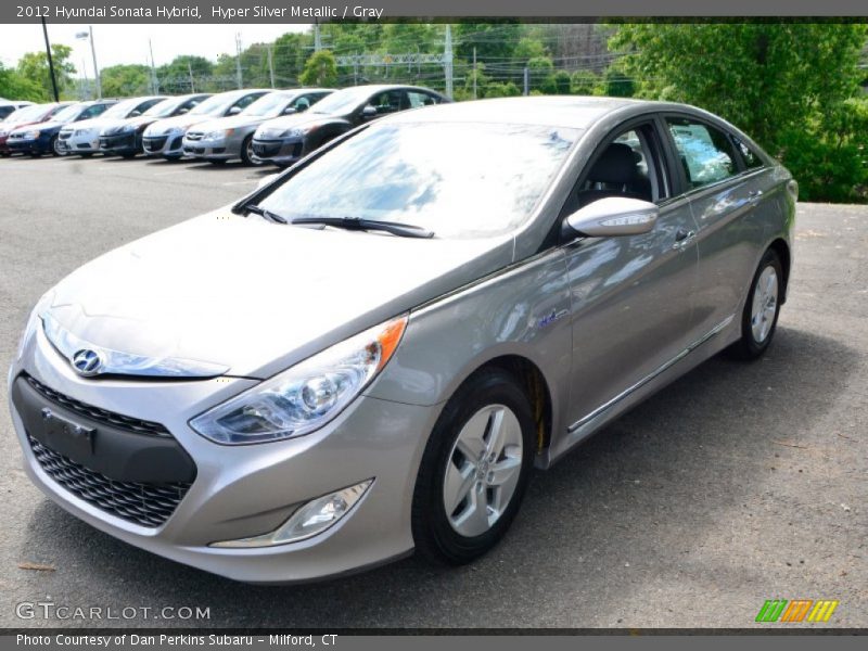 Hyper Silver Metallic / Gray 2012 Hyundai Sonata Hybrid