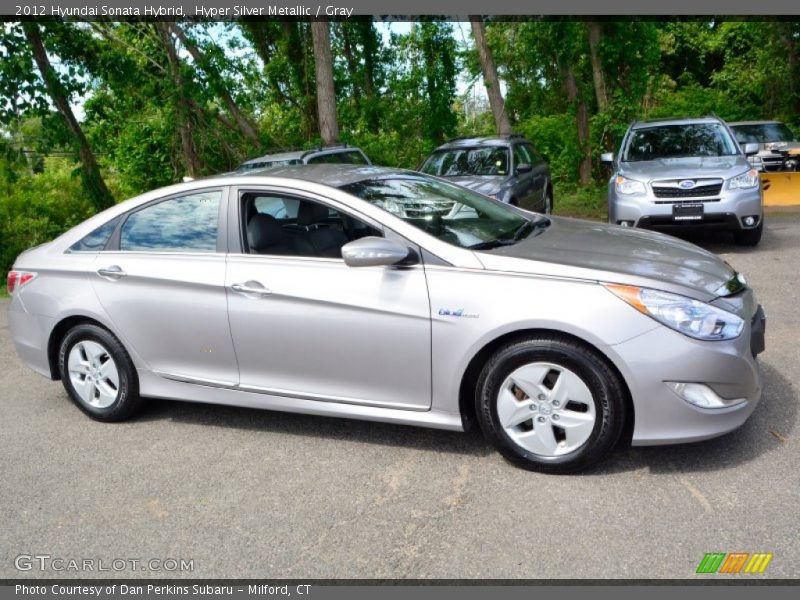 Hyper Silver Metallic / Gray 2012 Hyundai Sonata Hybrid