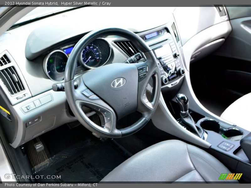 Hyper Silver Metallic / Gray 2012 Hyundai Sonata Hybrid