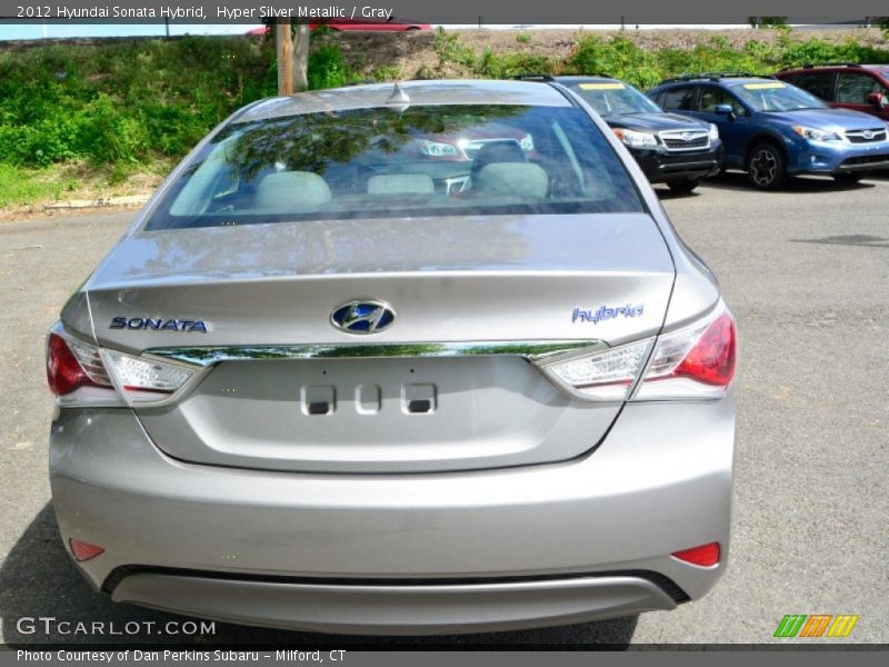 Hyper Silver Metallic / Gray 2012 Hyundai Sonata Hybrid