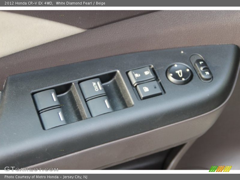 White Diamond Pearl / Beige 2012 Honda CR-V EX 4WD