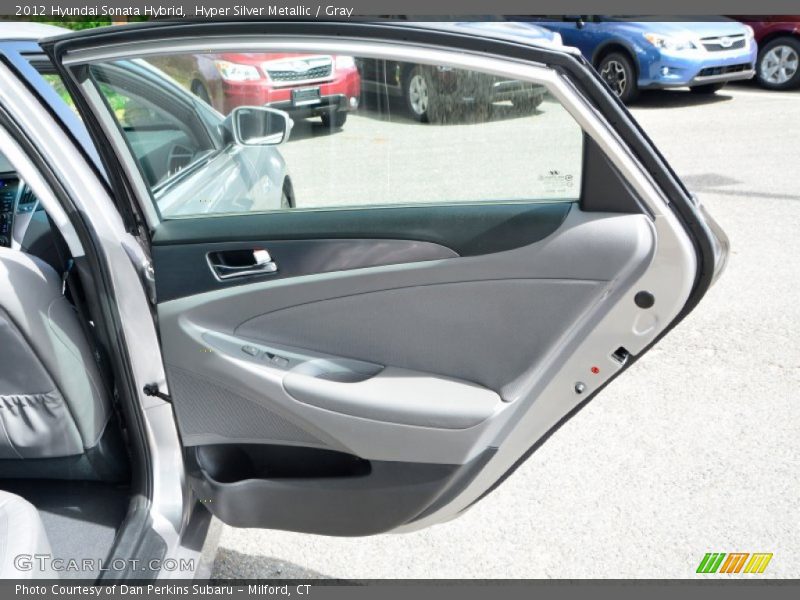 Hyper Silver Metallic / Gray 2012 Hyundai Sonata Hybrid