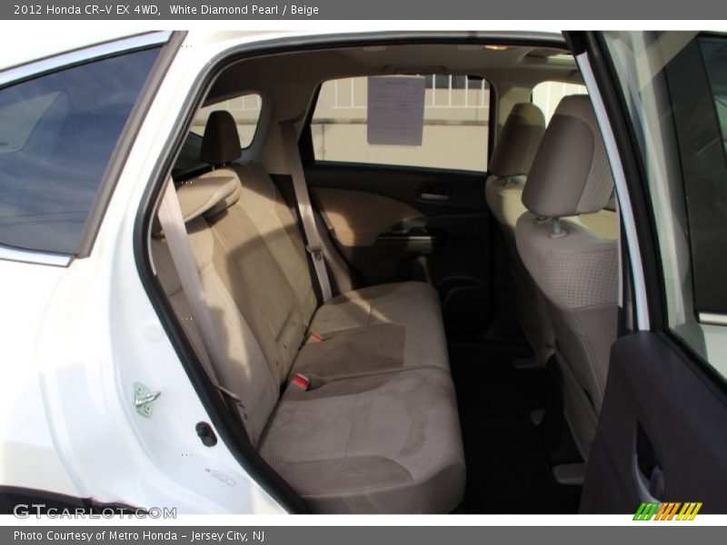 White Diamond Pearl / Beige 2012 Honda CR-V EX 4WD