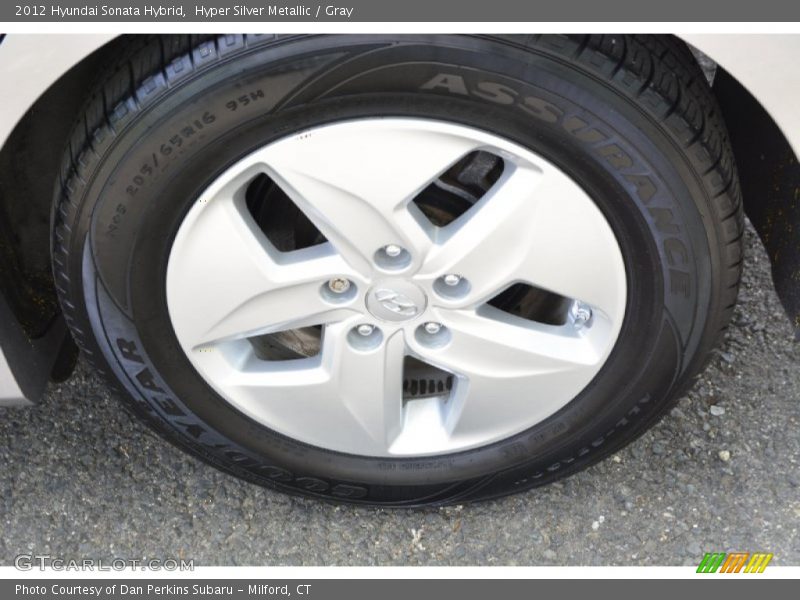 Hyper Silver Metallic / Gray 2012 Hyundai Sonata Hybrid