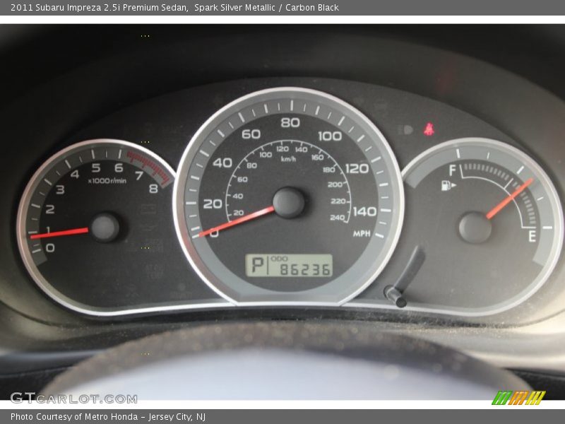 Spark Silver Metallic / Carbon Black 2011 Subaru Impreza 2.5i Premium Sedan