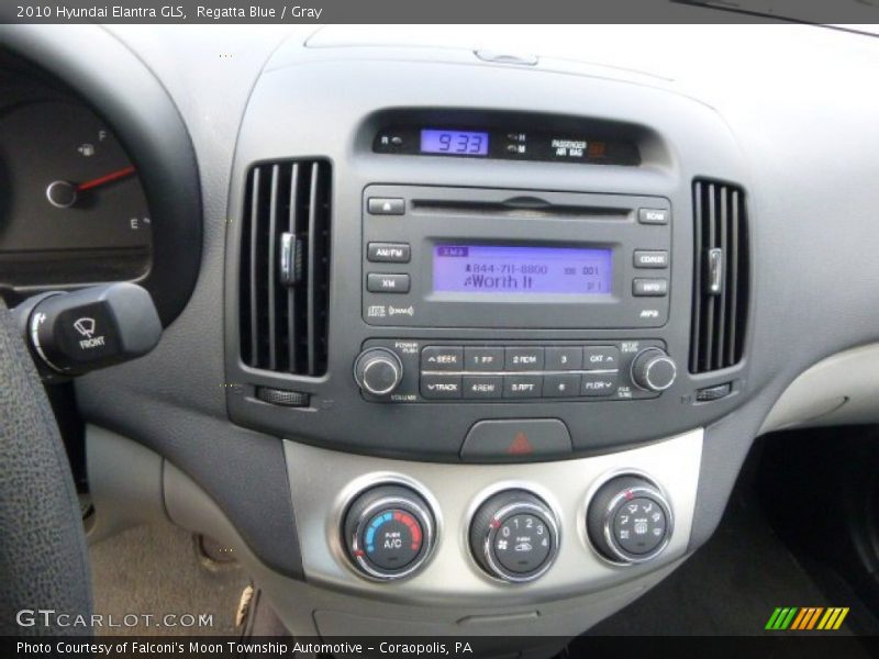 Regatta Blue / Gray 2010 Hyundai Elantra GLS