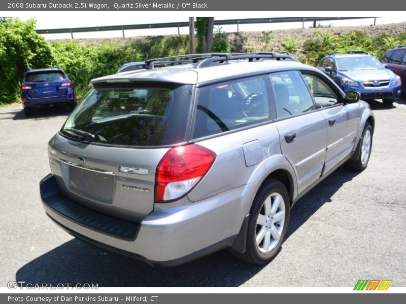 Quartz Silver Metallic / Off Black 2008 Subaru Outback 2.5i Wagon