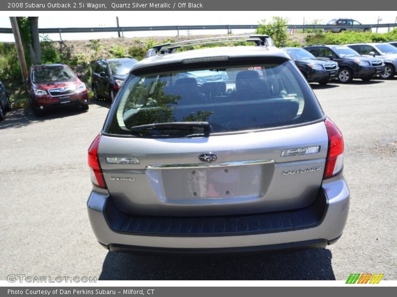 Quartz Silver Metallic / Off Black 2008 Subaru Outback 2.5i Wagon