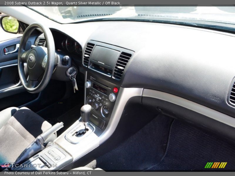 Quartz Silver Metallic / Off Black 2008 Subaru Outback 2.5i Wagon