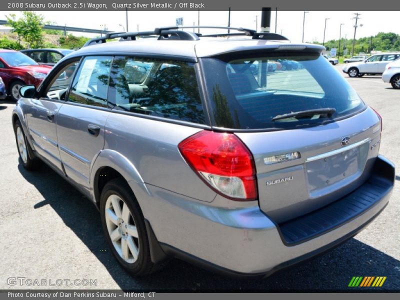 Quartz Silver Metallic / Off Black 2008 Subaru Outback 2.5i Wagon
