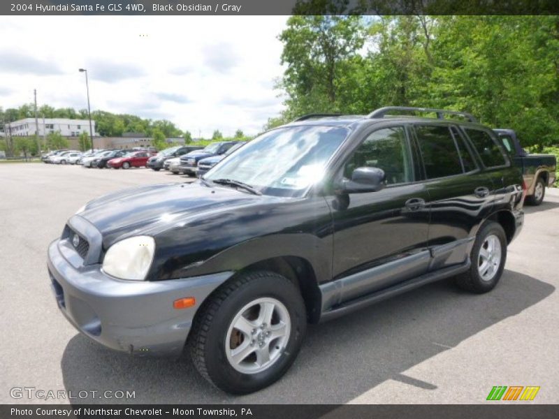 Black Obsidian / Gray 2004 Hyundai Santa Fe GLS 4WD