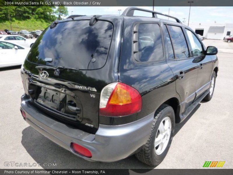 Black Obsidian / Gray 2004 Hyundai Santa Fe GLS 4WD