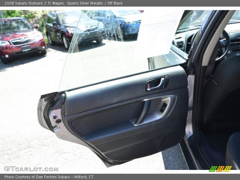 Quartz Silver Metallic / Off Black 2008 Subaru Outback 2.5i Wagon