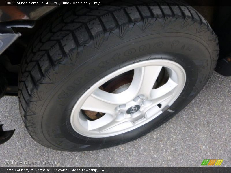 Black Obsidian / Gray 2004 Hyundai Santa Fe GLS 4WD