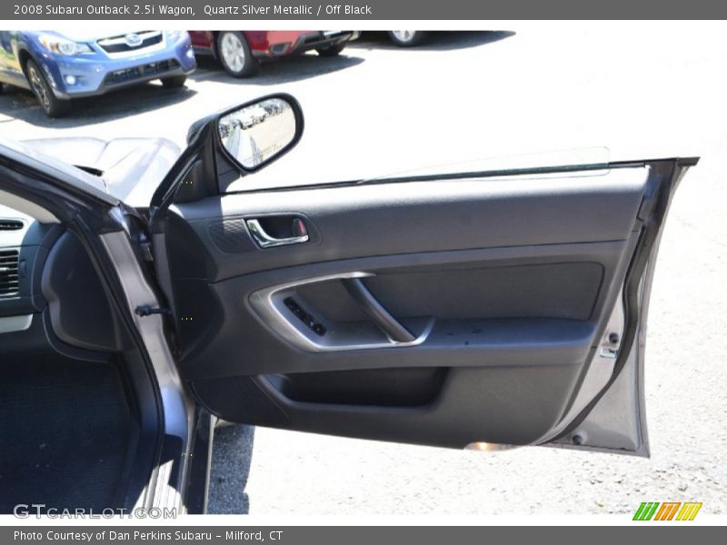 Quartz Silver Metallic / Off Black 2008 Subaru Outback 2.5i Wagon