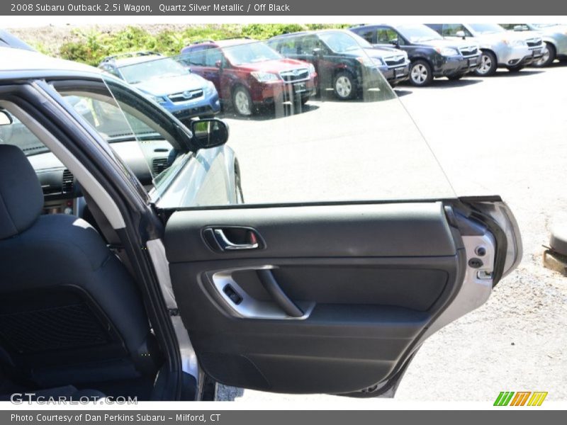 Quartz Silver Metallic / Off Black 2008 Subaru Outback 2.5i Wagon