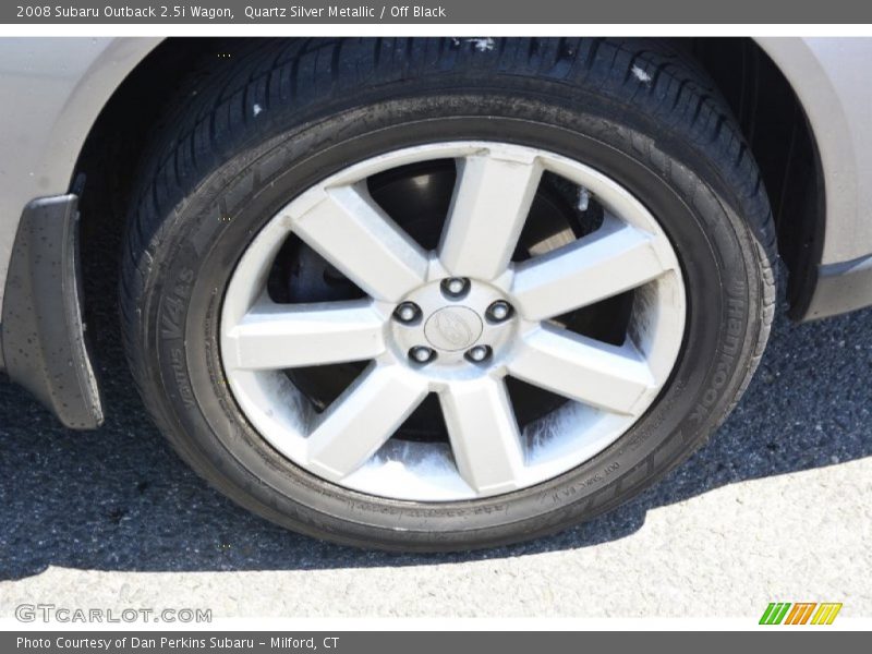Quartz Silver Metallic / Off Black 2008 Subaru Outback 2.5i Wagon