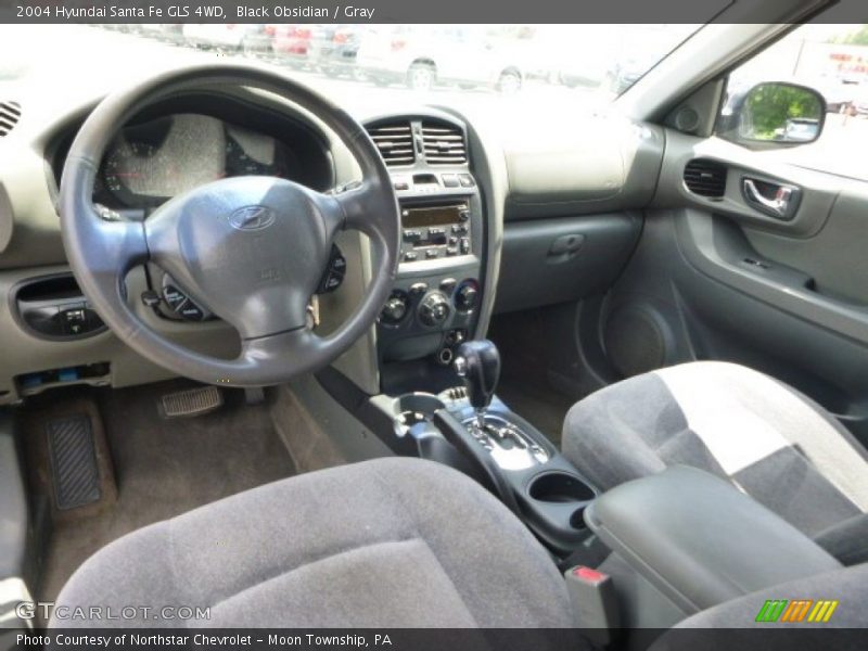 Black Obsidian / Gray 2004 Hyundai Santa Fe GLS 4WD